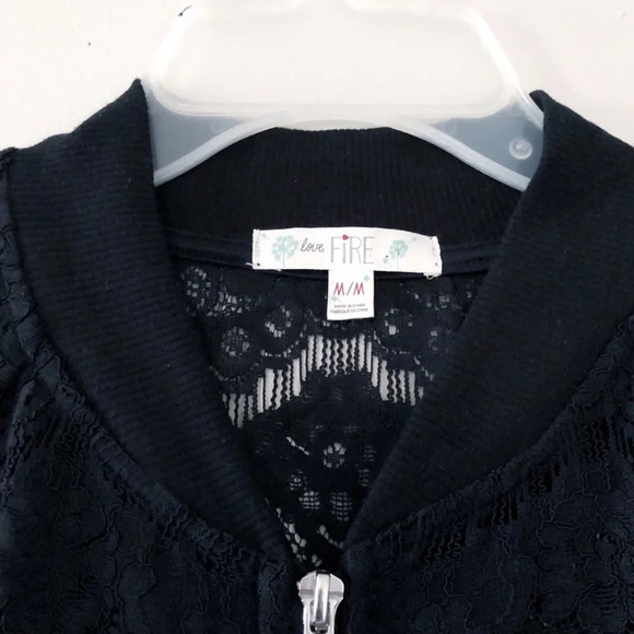 Love Fire Black Cardigan Sweater - Picture 6 of 9